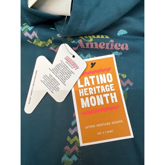Latino Heritage Month Kids' Latin America Hooded Sweatshirt - Navy XS - Picture 5 of 8